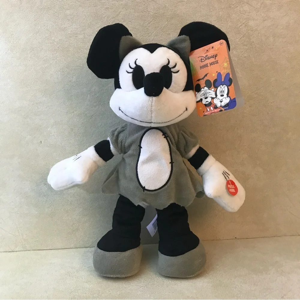 Disney Just Play Halloween Minnie Mouse 13” Stepper Dance Musical Plush New - Picture 3 of 13